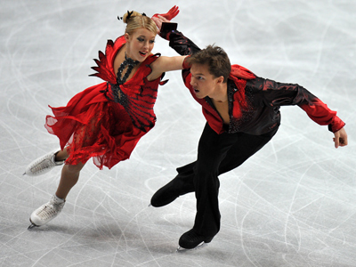 Russian ice dancers settle for silver and bronze in Sheffield