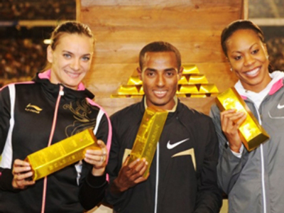 Isinbaeva, Bekele and Richards share Golden League jackpot