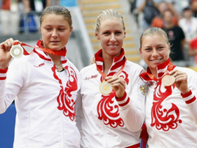 Medal hat-trick for Russia as Dementieva takes gold