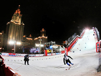Record moveable ramp constructed in Moscow’s centre