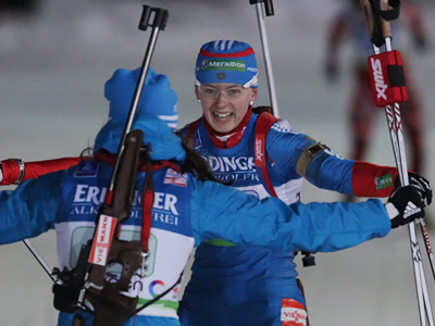 Russia capitalize on Germany collapse to win biathlon relay in Oberhof