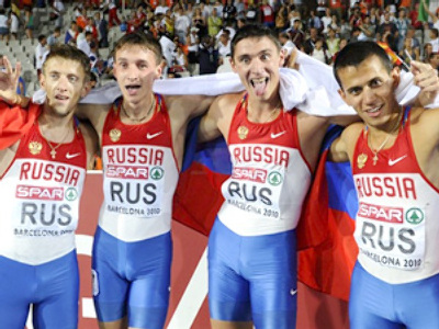 Russian athletes dominate in Barcelona