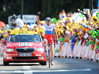 Russian grabs Tour de France stage win