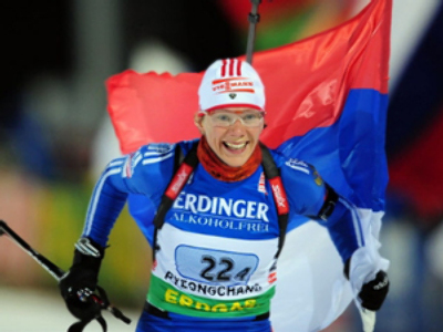 Russian wins at biathlon World Cup