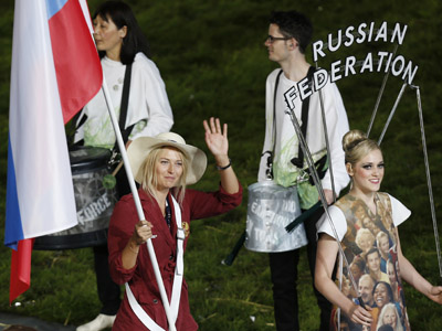 ‘I thought flag would be heavier’ – Sharapova