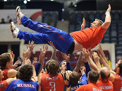 Russian volleyball team grab World Cup
