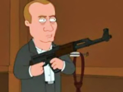 Putin stuns “American spies” in Family Guy