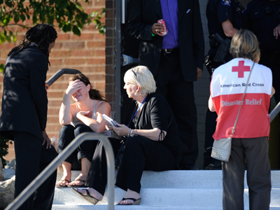 'I saw little kids die' – eyewitness accounts of Colorado massacre