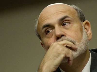 Bernanke says economy is close to faltering