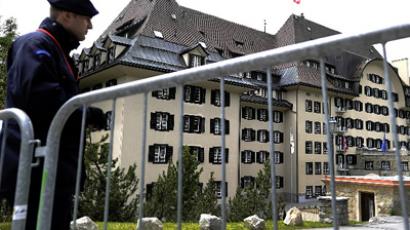 Suvretta House five-star hotel in the chic Swiss ski station of St Moritz, where the Bilderberg Group is holding its annual meeting (AFP Photo / Fabrice Coffrini)