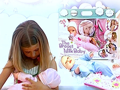Breast-feeding doll shocks Americans