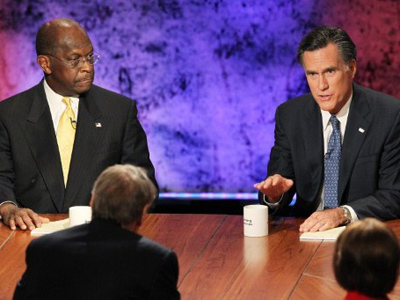 Cain and Romney caught in campaign cash scandal