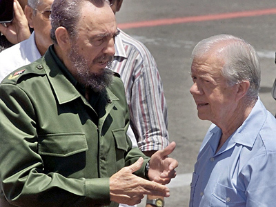 Carter heads to Cuba to dicuss held US prisoner, economy