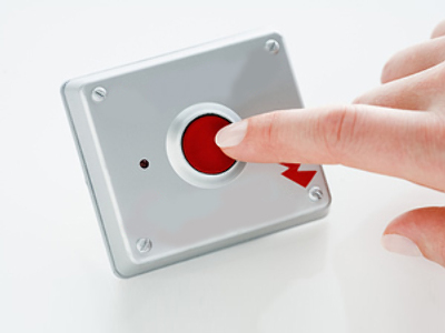 Ensuring the “reset” button stays pressed