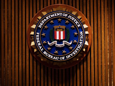 A crest of the Federal Bureau of Investigation (AFP Photo/Mandel Ngan)