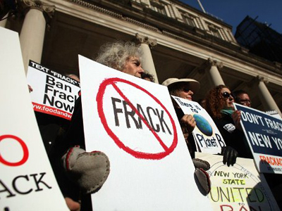 Americans protest fracking as Obama cheers for it