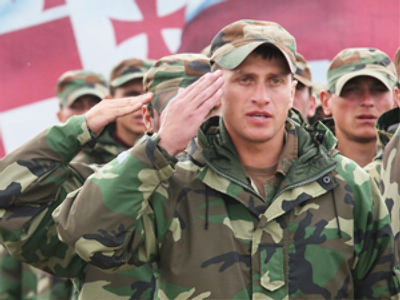 Georgian soldiers become political asset