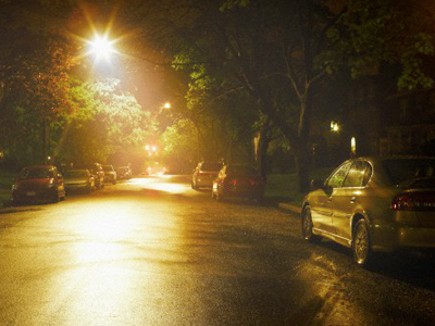 City lights spy on Farmington Hills, Michigan