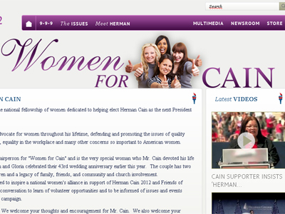 Bizarre 'Women for Herman Cain' campaign