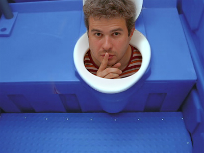 Man in toilet disrupts yoga festival