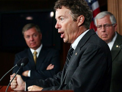Rand Paul goes after Gingrich and Romney