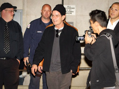 Sheen’s police escort under investigation