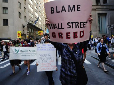Poll: Government too weak on Wall Street