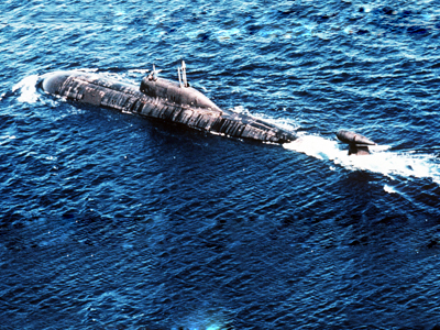 Russian nuclear sub given shelter near Florida during Sandy