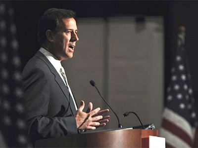 Republican presidential candidate, former Pennsylvania Sen. Rick Santorum (AFP Photo / Getty Images)