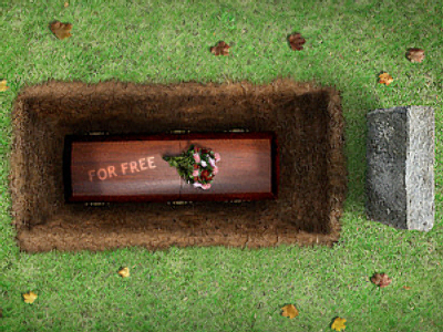 Special offer! Free burial for drunk drivers