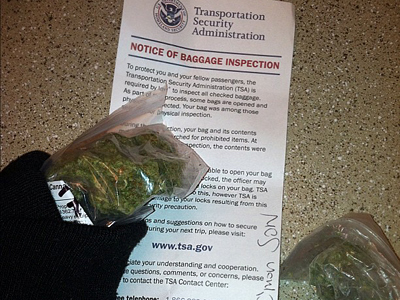 TSA lets rapper keep his weed