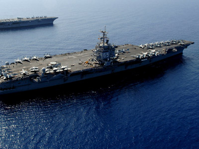 US Navy pulls two aircraft carriers from Syria shores