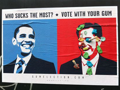 Obama vs Romney: Vote with your gum and coffee