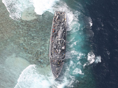 US Navy fined for 'illegal entry' at Philippines coral reef
