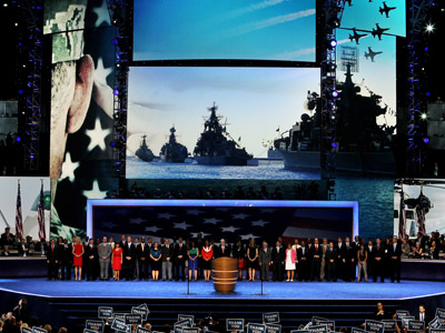 Privet! Russian warships feature prominently in DNC salute to US vets