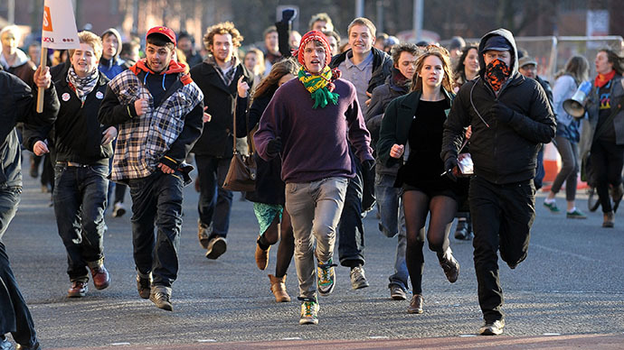 Hypocritical Britain hates student protests in its backyard