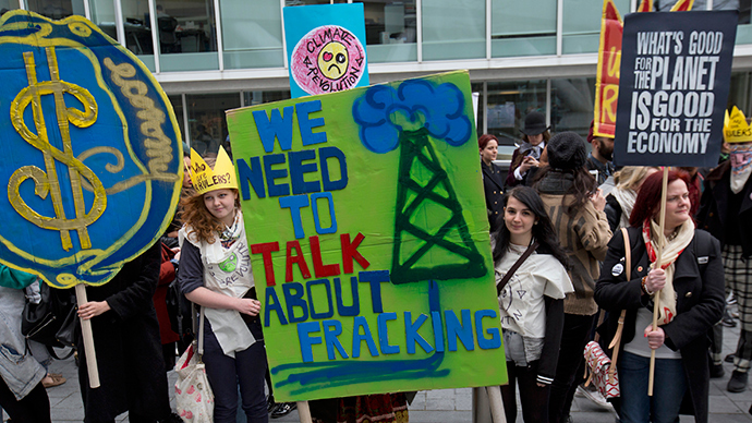 UK enslaved to money... and fracking