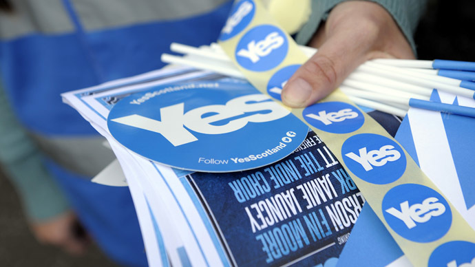 Ireland needed guns, but Scots only need a pen for independence