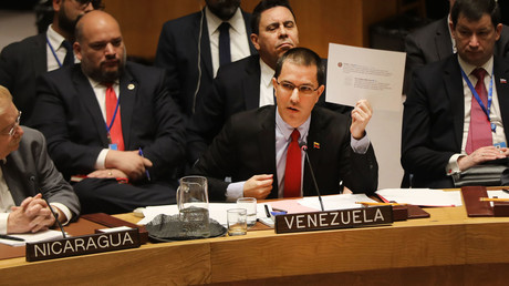Le ministre des Affaires étrangères vénézuélien Jorge Arreaza, au Conseil de sécurité des Nations unies, le 26 janvier 2018.