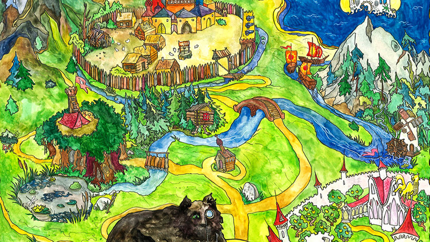 A map of Magical Kingdom.<br/>