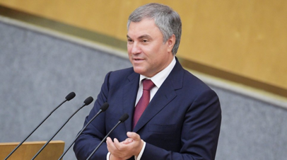 Володин поручил провести парламентские слушания по вопросам образования